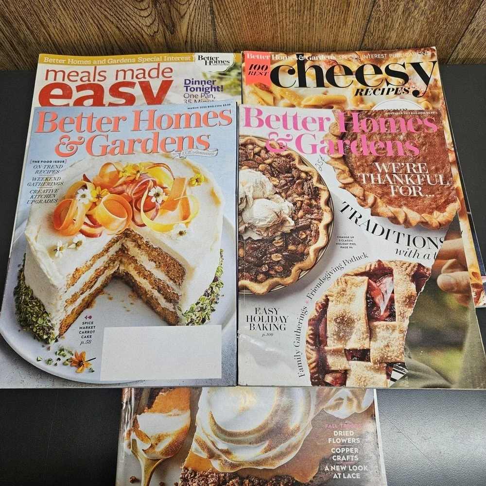 Better Homes & Gardens‎ Recipe & Organizing Magazine Lot 2009-2022 Softcover